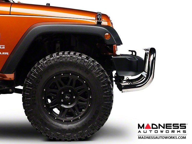 Jeep Wrangler JK Bull Bar 3" Black with Stainless Steel